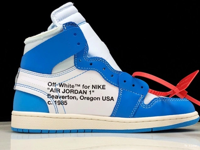Rep TBK Jordan Powder UNC Blue Off-White AQ0818-148 Air 1 0727